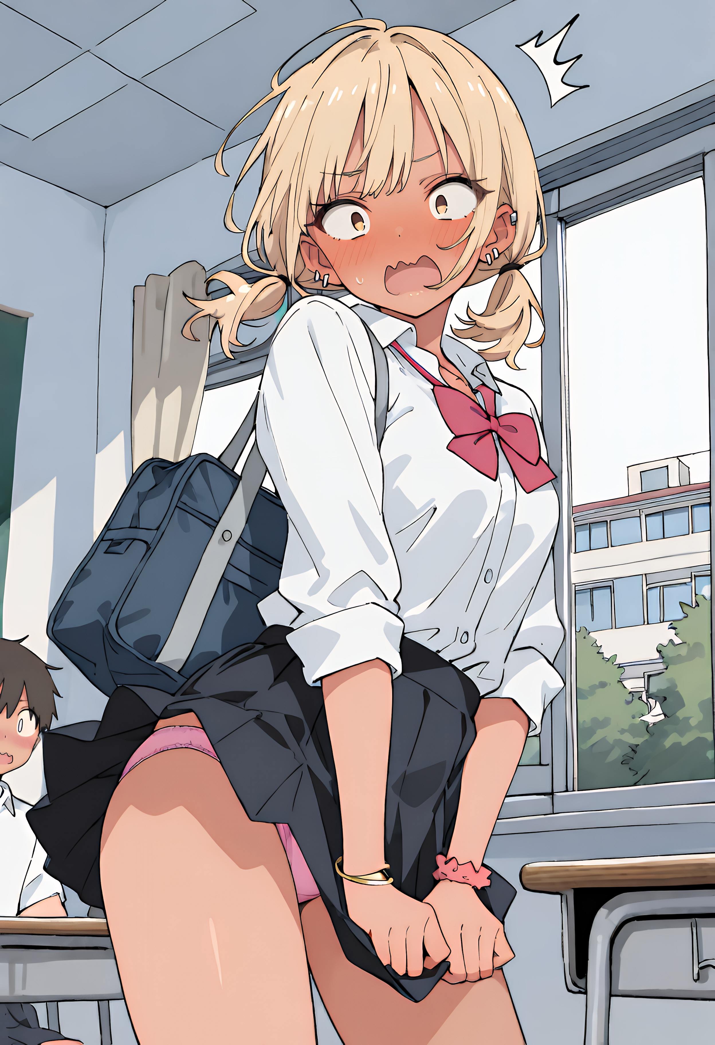 ギャルもパンチラる