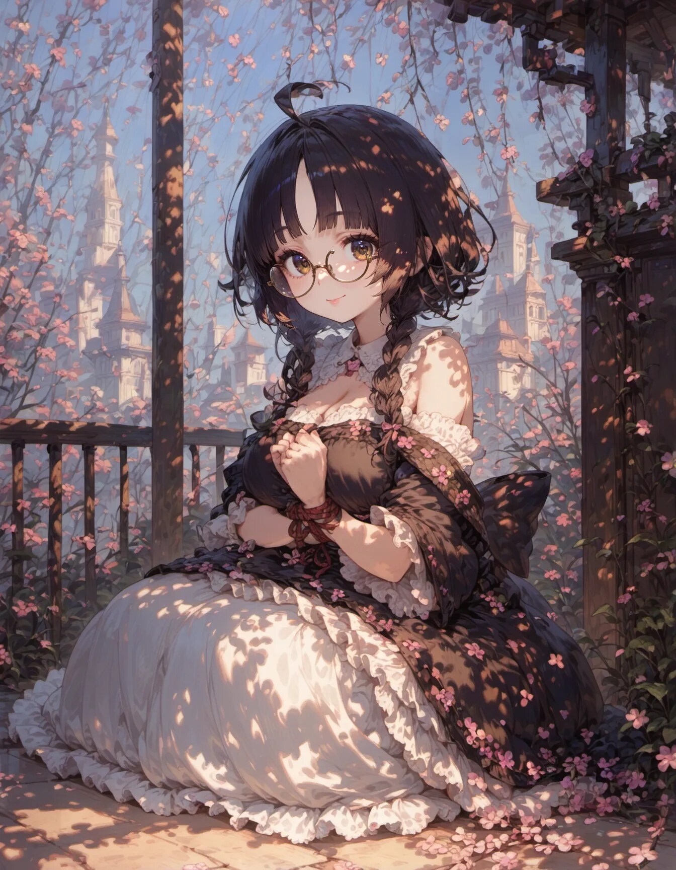 Balcony Scholar's Bloom | の人気AIイラスト・グラビア