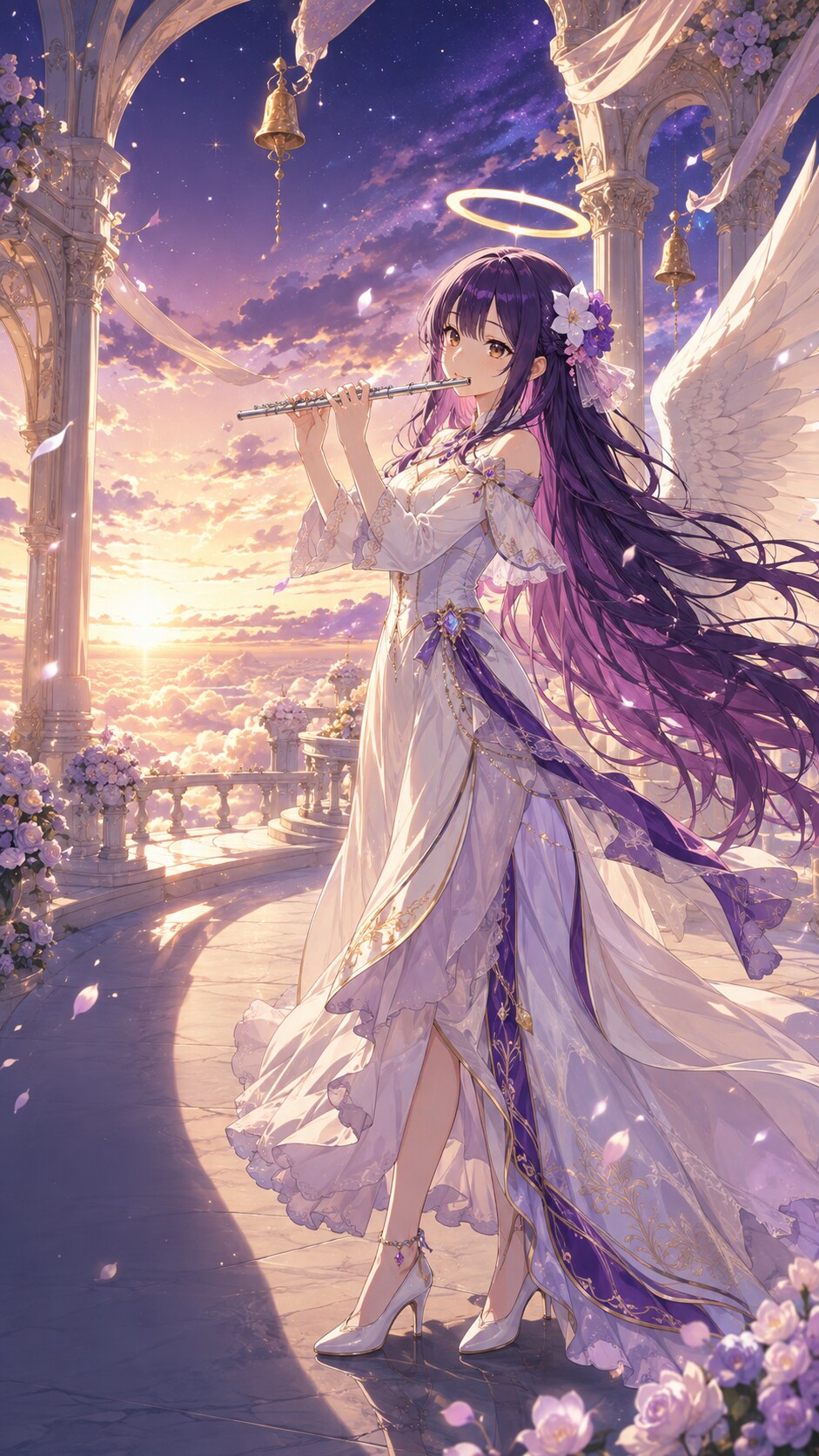 朝陽に奏でる天使🎶 | の人気AIイラスト・グラビア