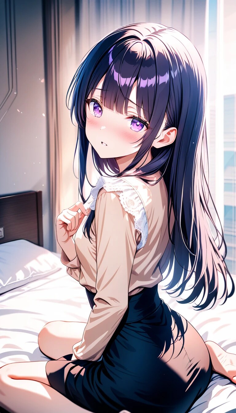 ホテルで年始『あけまして、おめでとう……今年初めての……する？』カイリ（妹ちゃん）