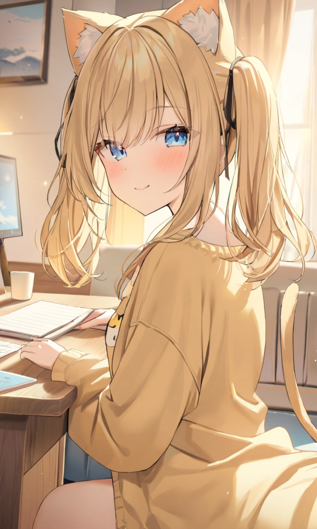 こるり「のんびりしてます」まや「わたしもだ」