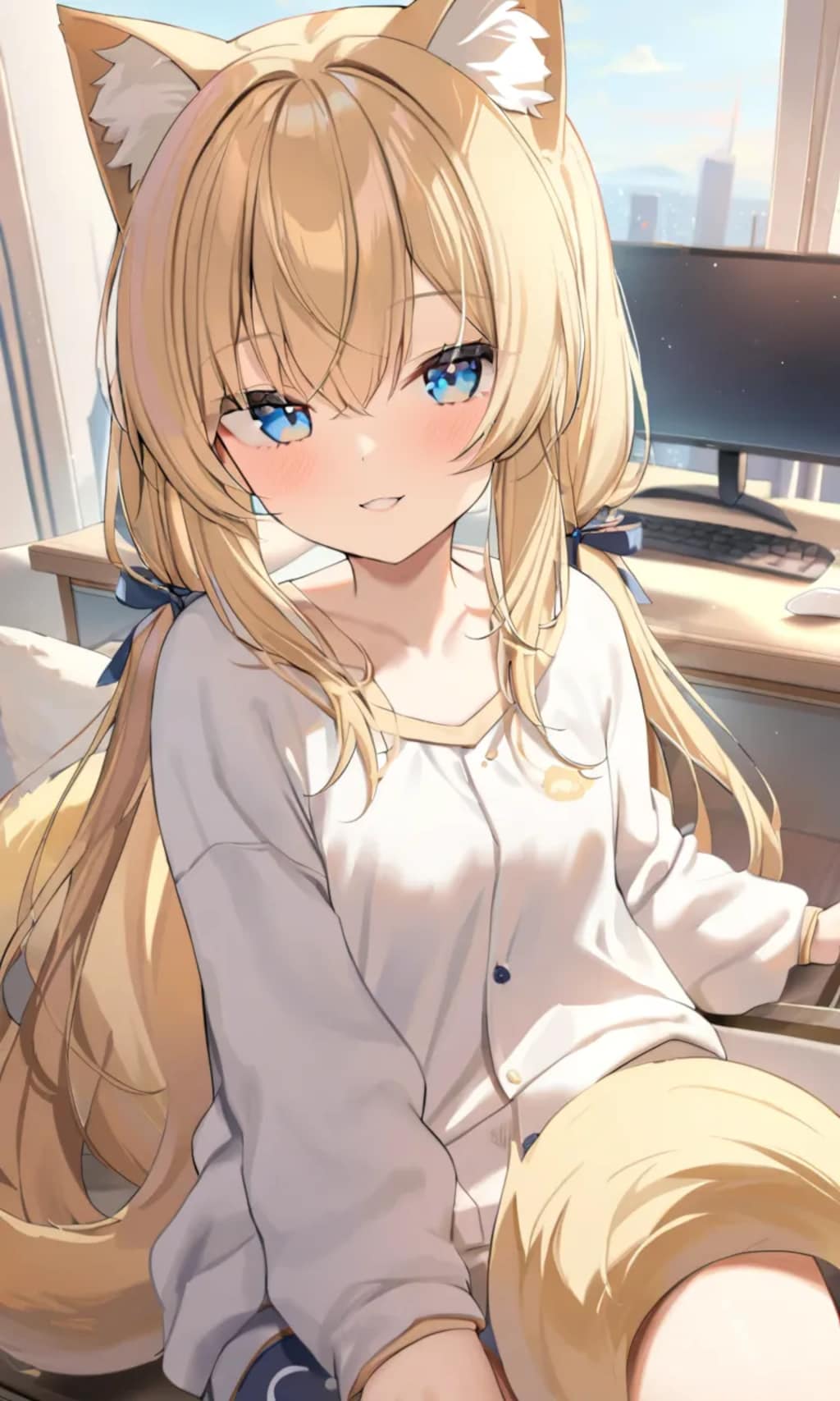 こるり「のんびりしてます」まや「わたしもだ」