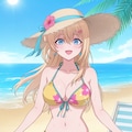 パレオビキニでバカンスの天海夕👙🏖️❤️ 2枚目