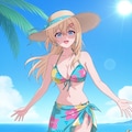パレオビキニでバカンスの天海夕👙🏖️❤️ 3枚目