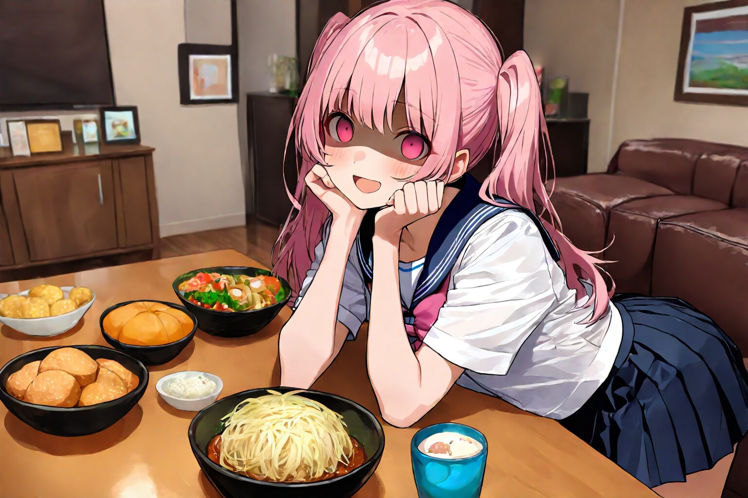 私の料理食べてくれるよね | の人気AIイラスト・グラビア