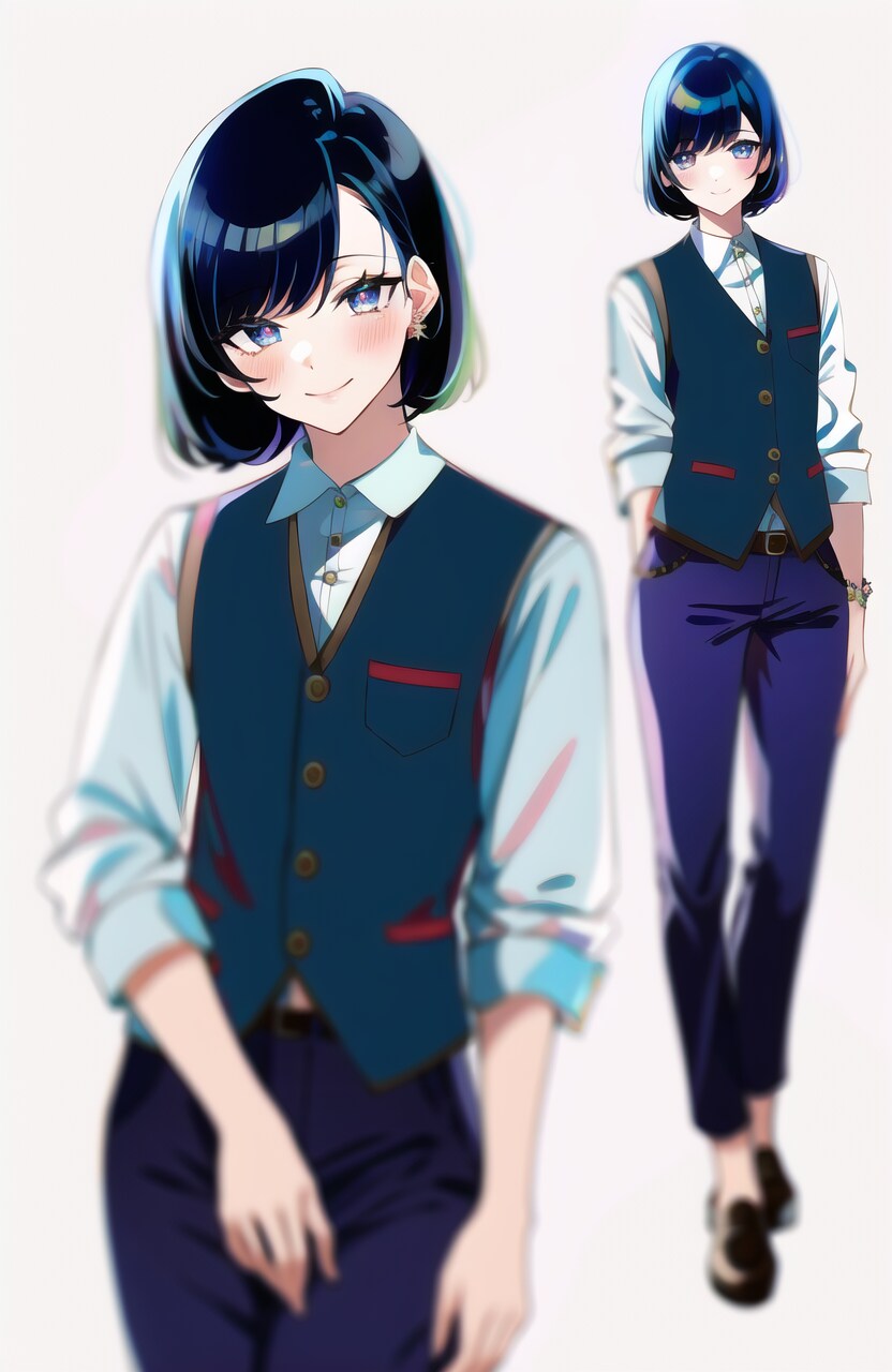 ショートヘア女子（史暮没他）