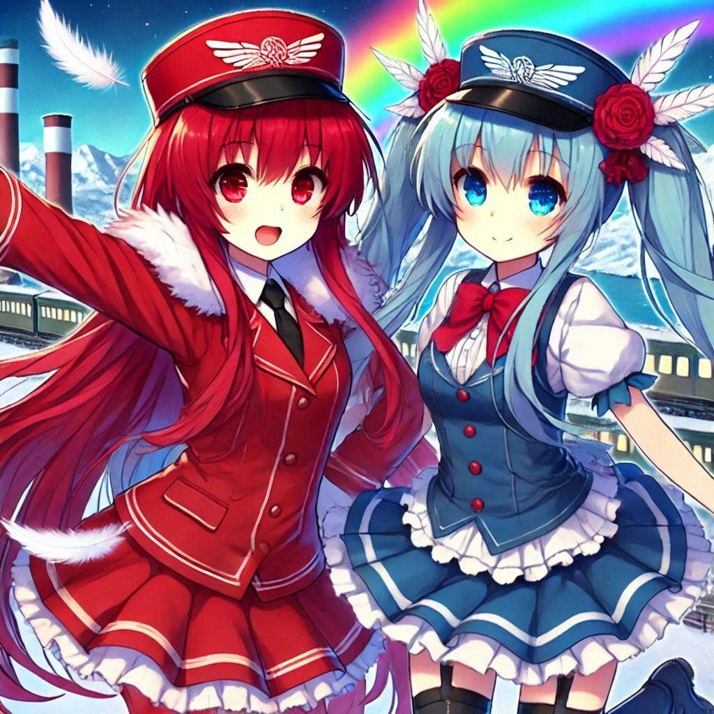 鉄道系魔法少女イオニア＆ラーラ　海外旅行中♪・・・150