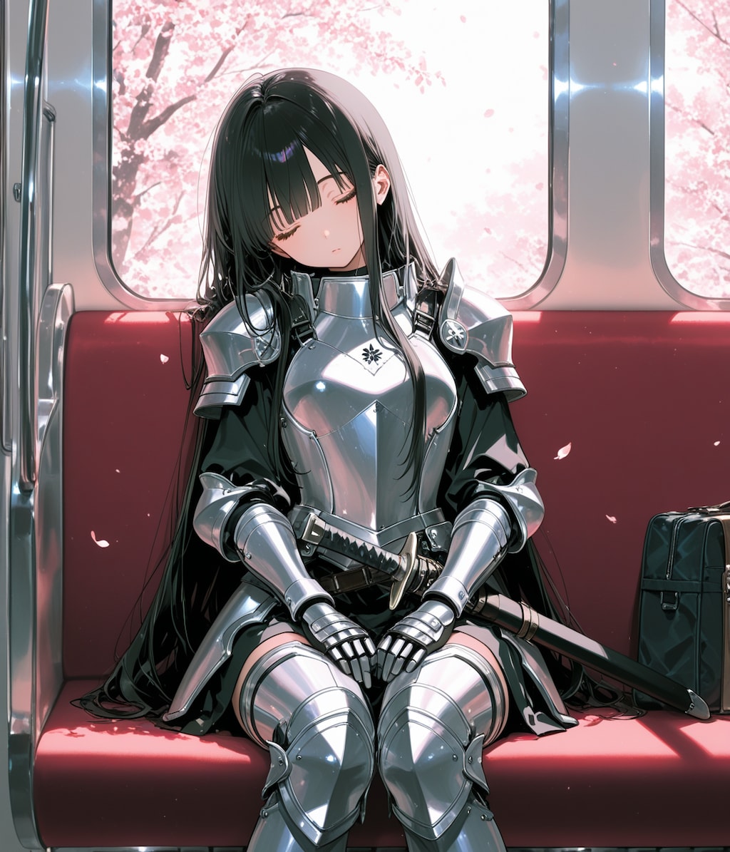 JRで移動中の葵さん