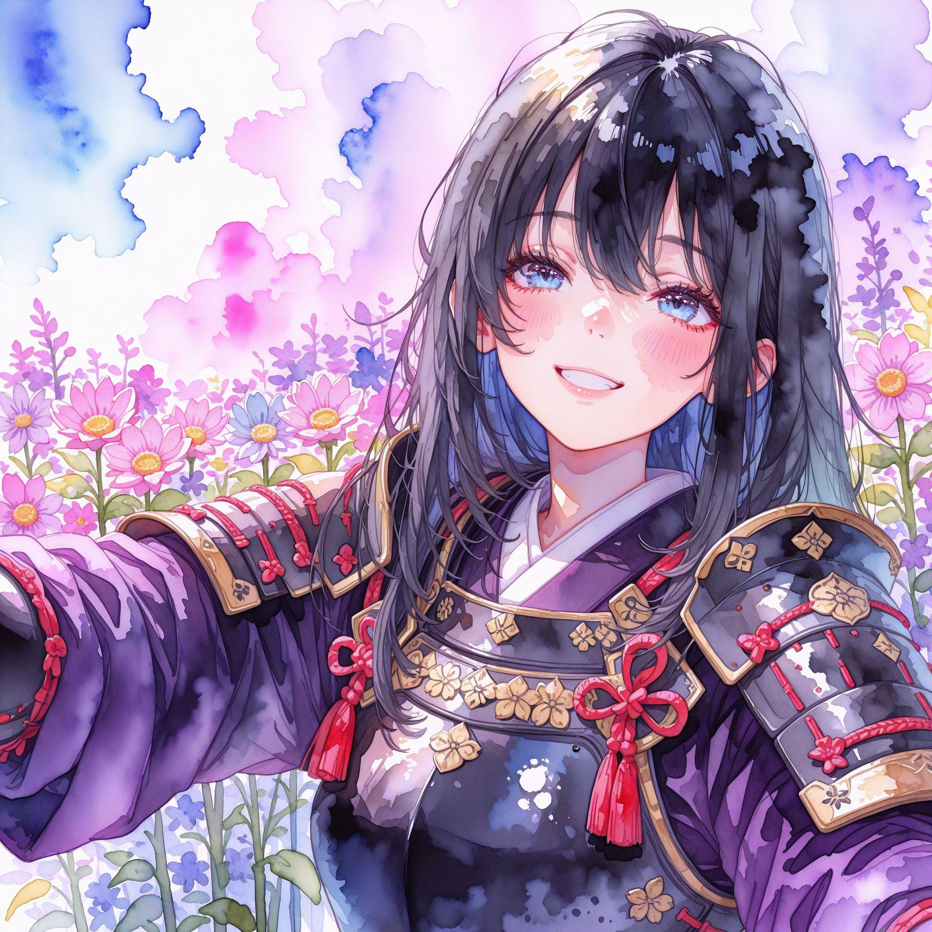 自撮りの練習侍ちゃん
