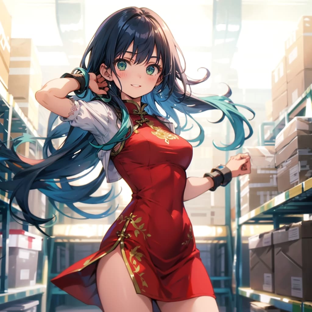 チャイナドレスの女の子