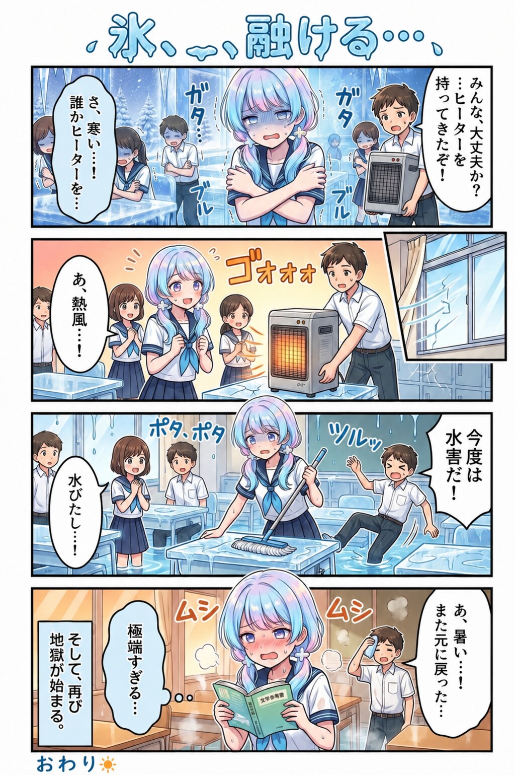 💧氷、溶ける…💧