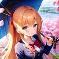 桜と雨 2枚目