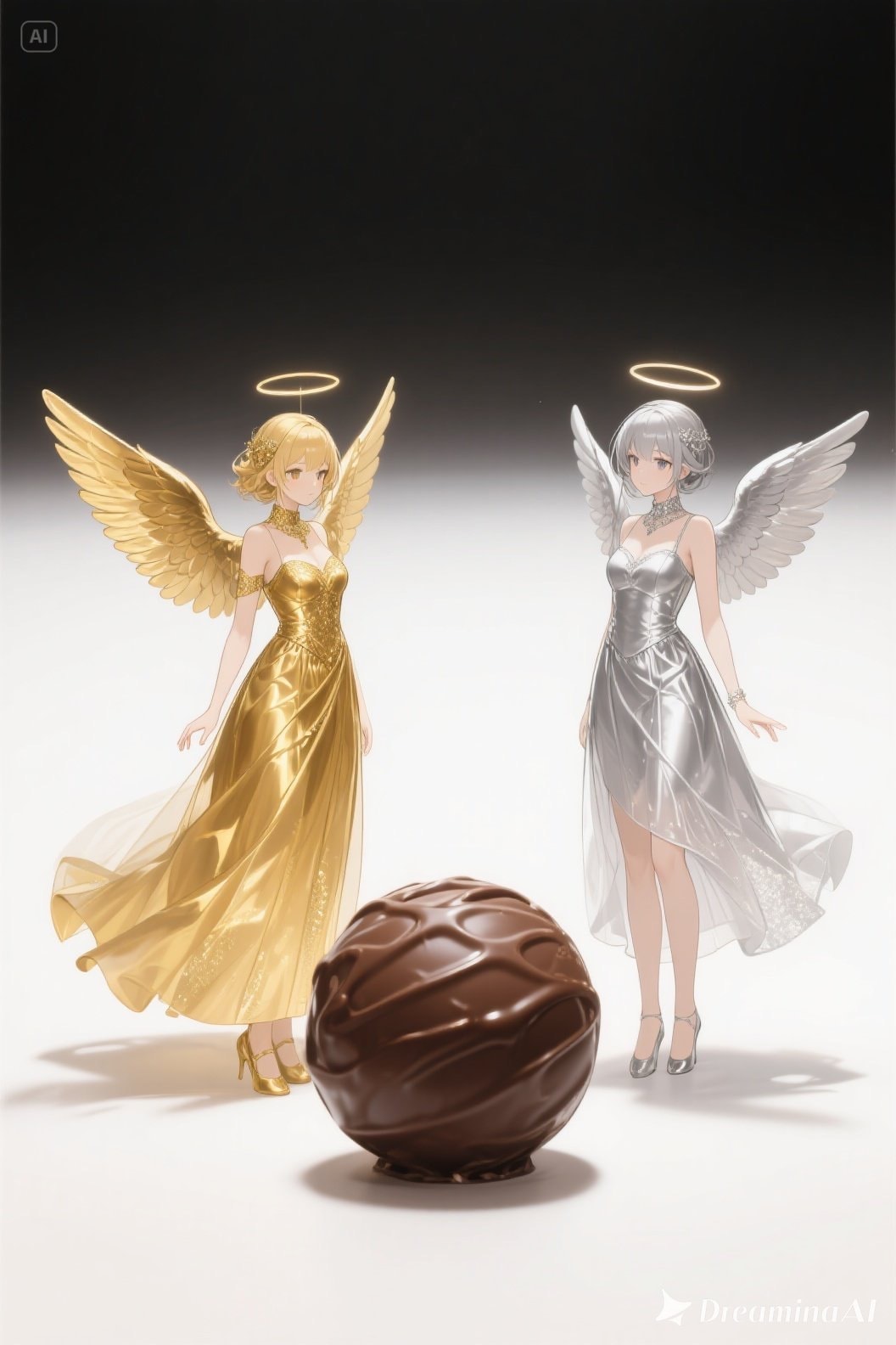 金と銀のエンゼル645 | の人気AIイラスト・グラビア