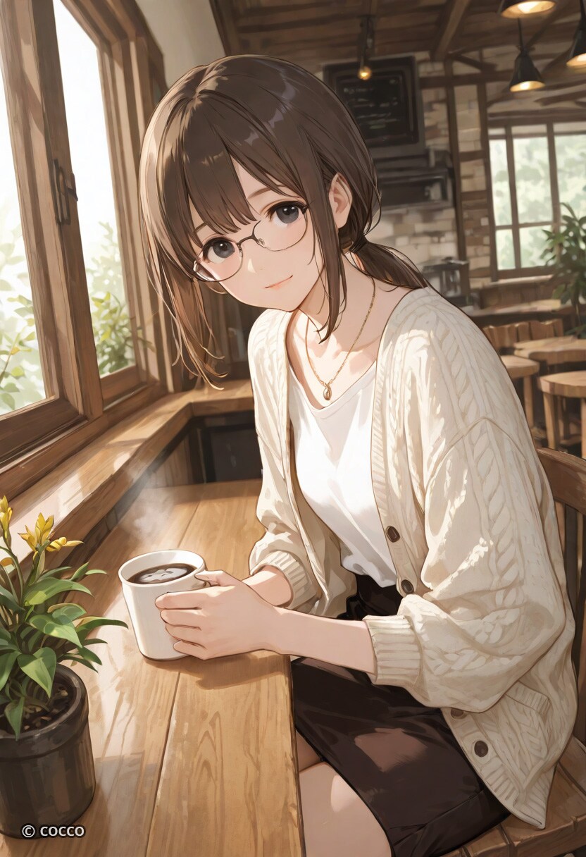 休日カフェ | の人気AIイラスト・グラビア