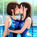 競泳水着百合 3枚目
