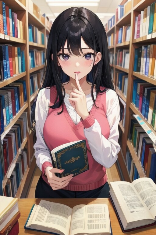本屋の女性