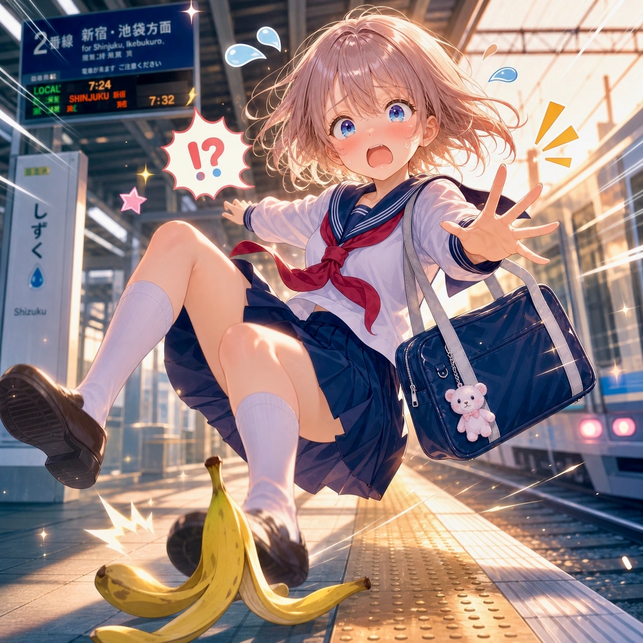 TRICKちゃんはバナナを踏む