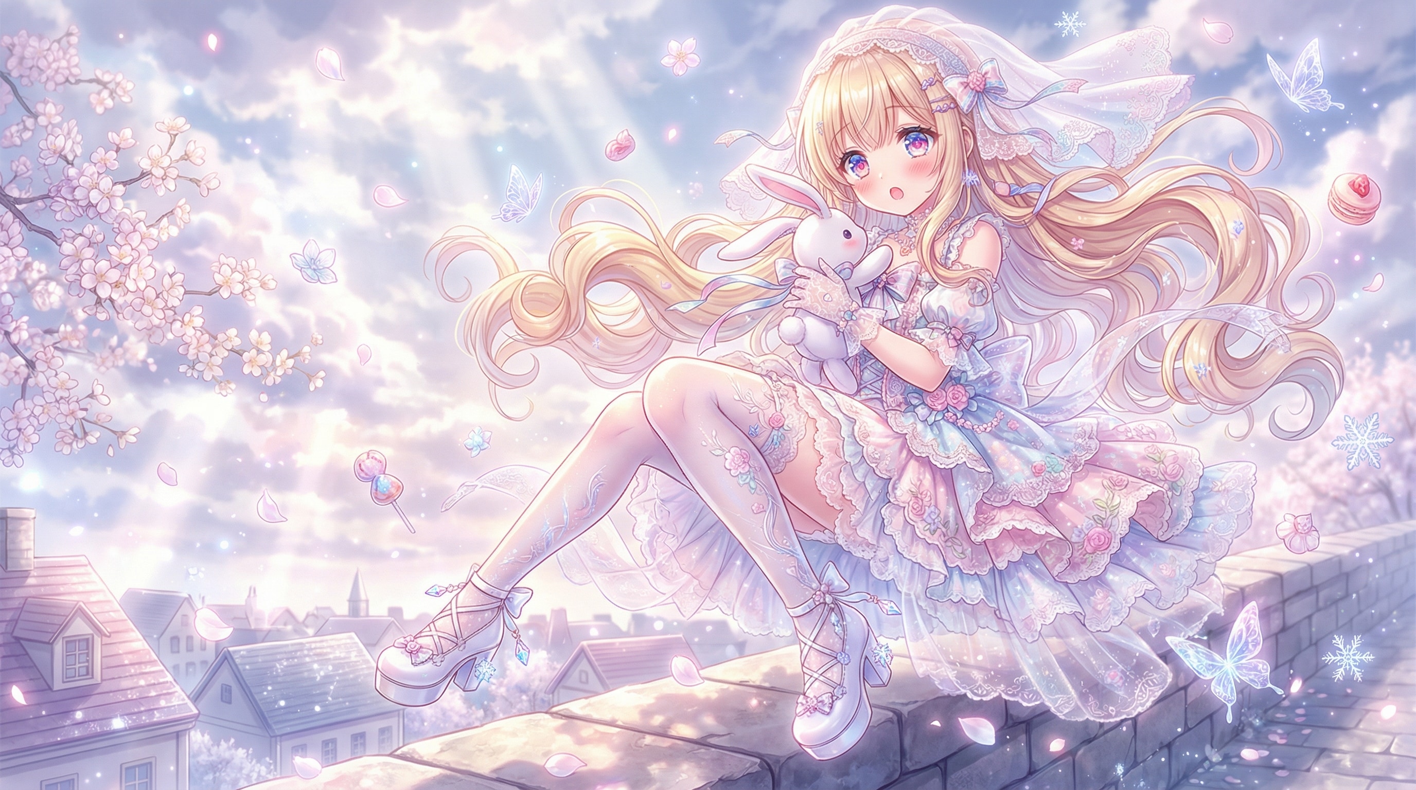 雲上の白羽幻想 | の人気AIイラスト・グラビア