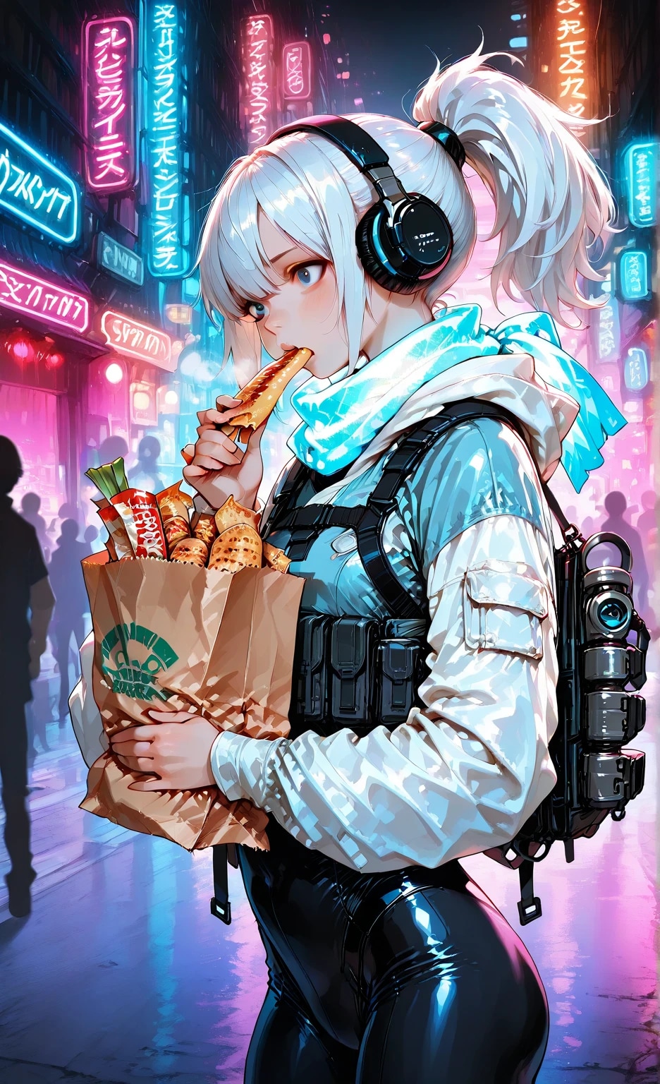 サイバー夜市 | の人気AIイラスト・グラビア