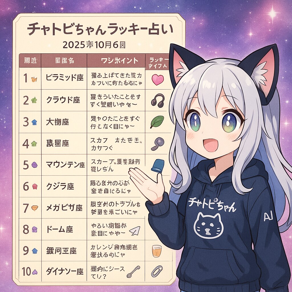 チャトピちゃん占い(10/06) | の人気AIイラスト・グラビア