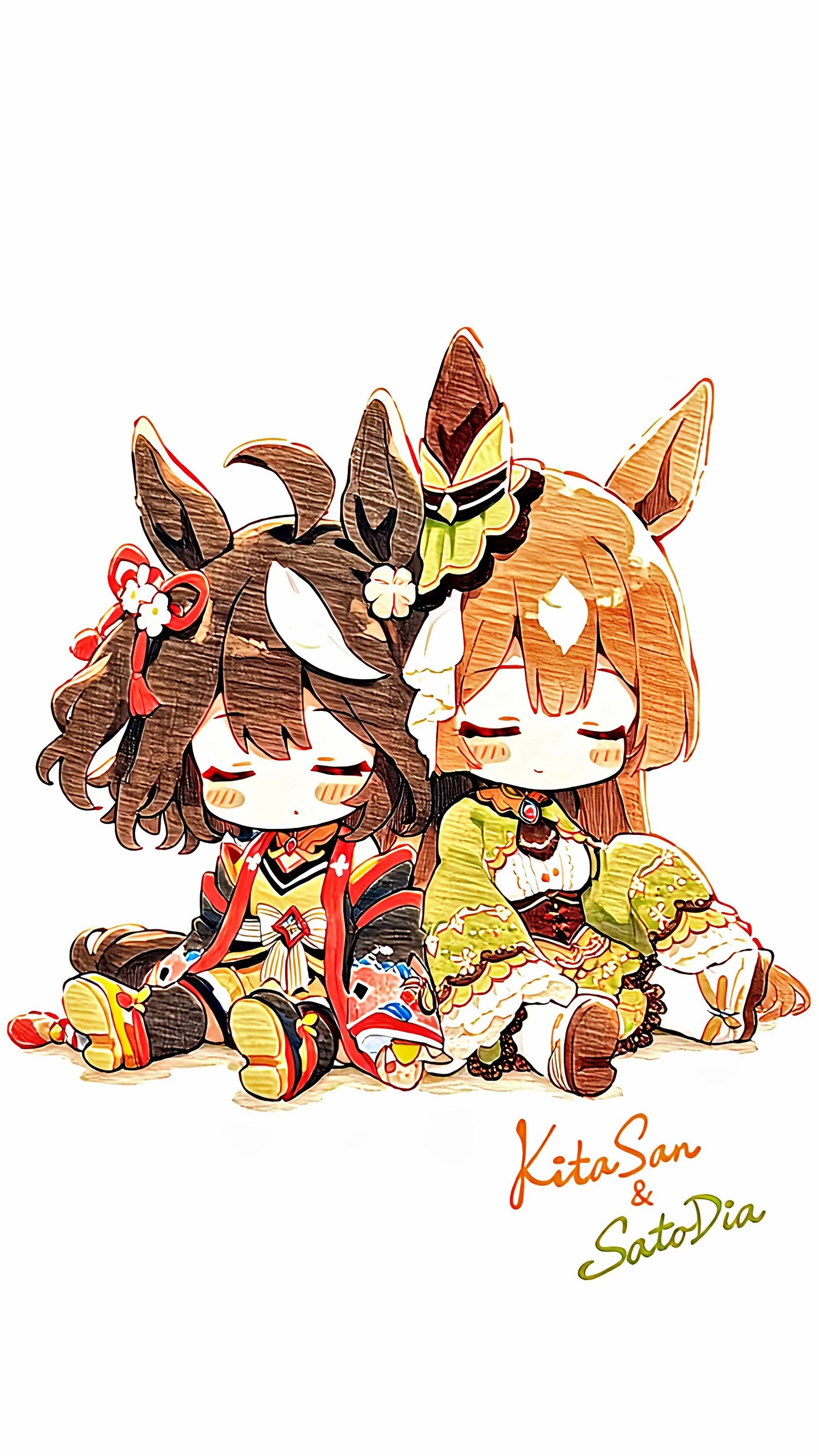 サトノダイヤモンド　キタサンブラック | の人気AIイラスト・グラビア