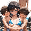 先生と海開き③ 6枚目