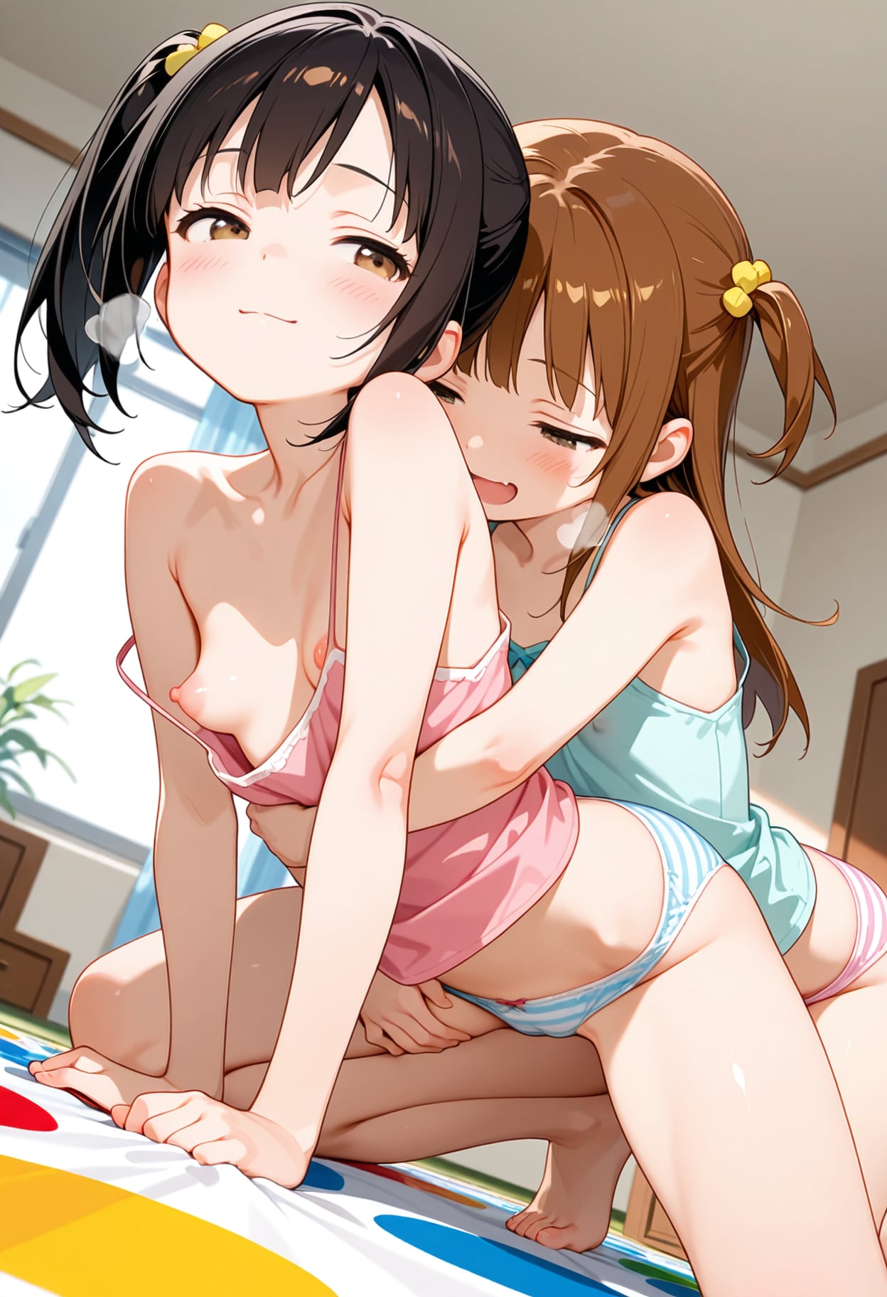 ふくらみかけとツイスターゲーム