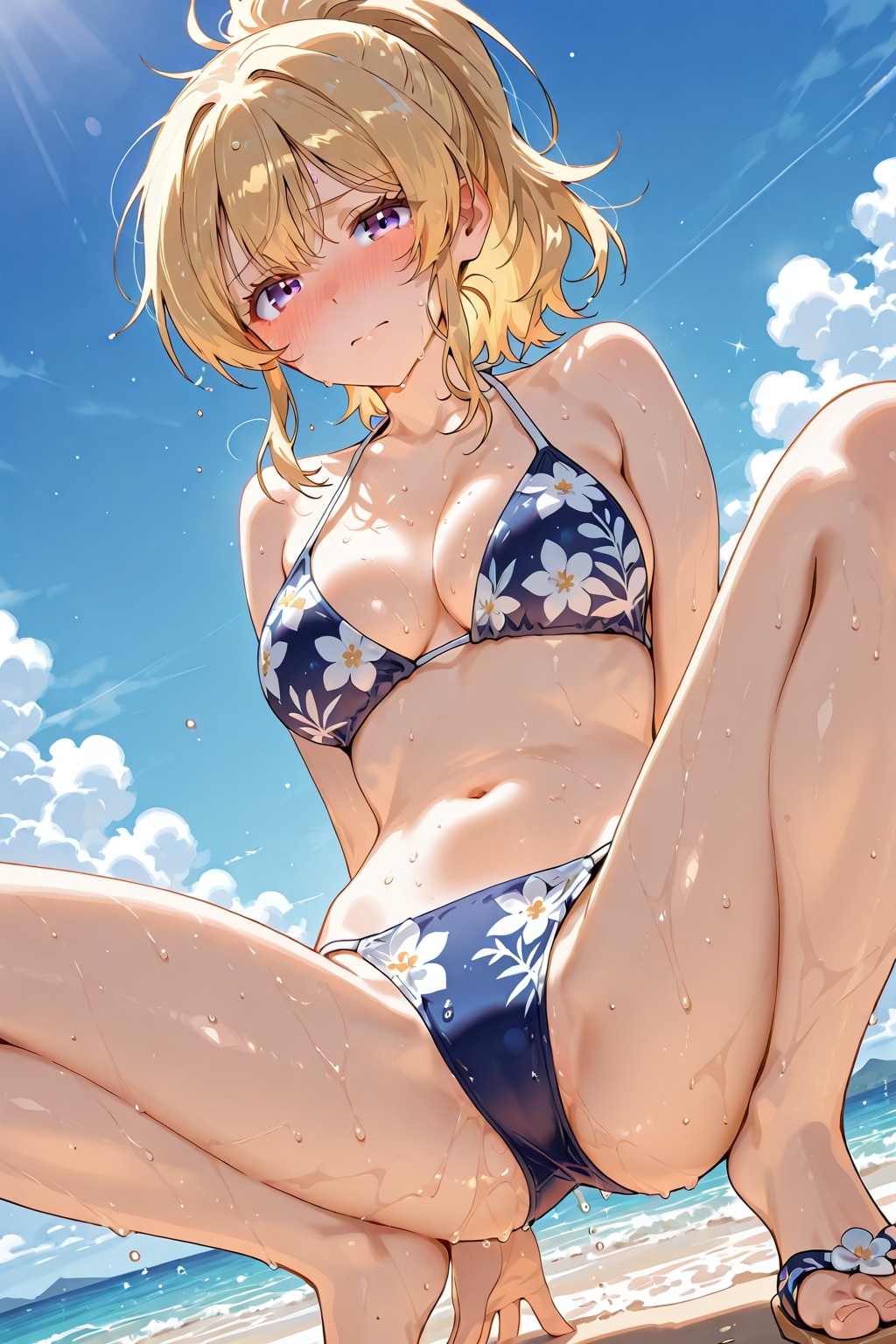 こんな格好で・・・