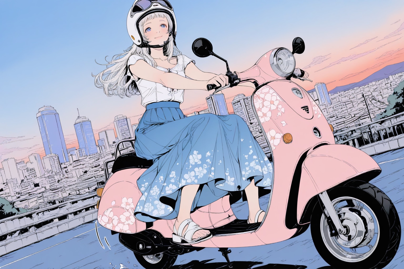 白ちゃんとスクーター2