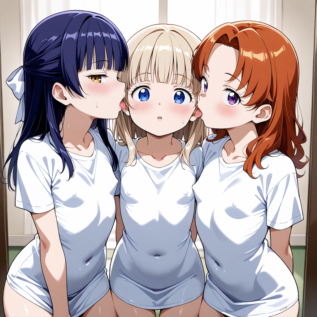 三人の甘い朝