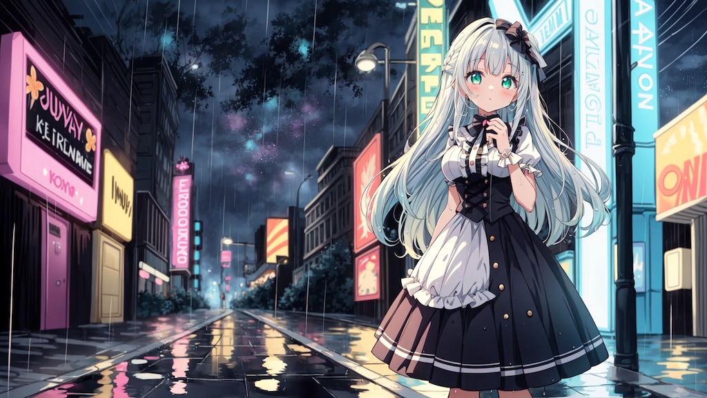 雨の日に