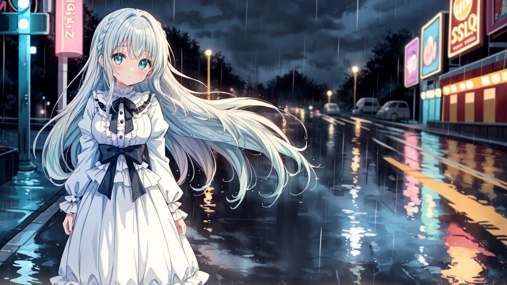 雨の日に