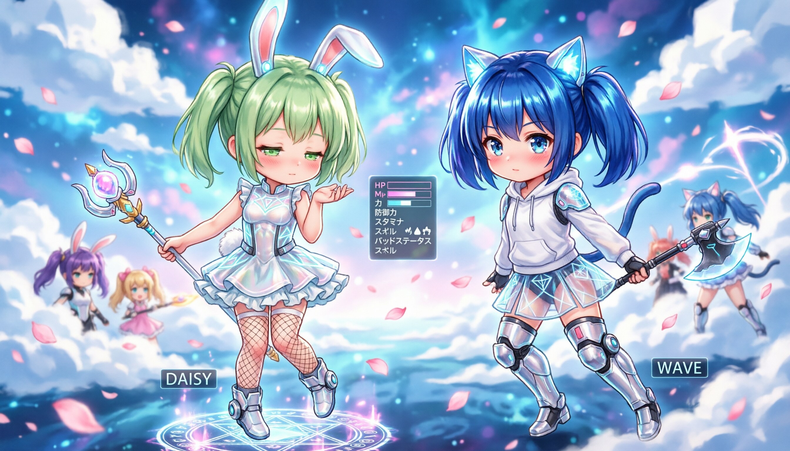 DAISYちゃん、WAVEちゃん