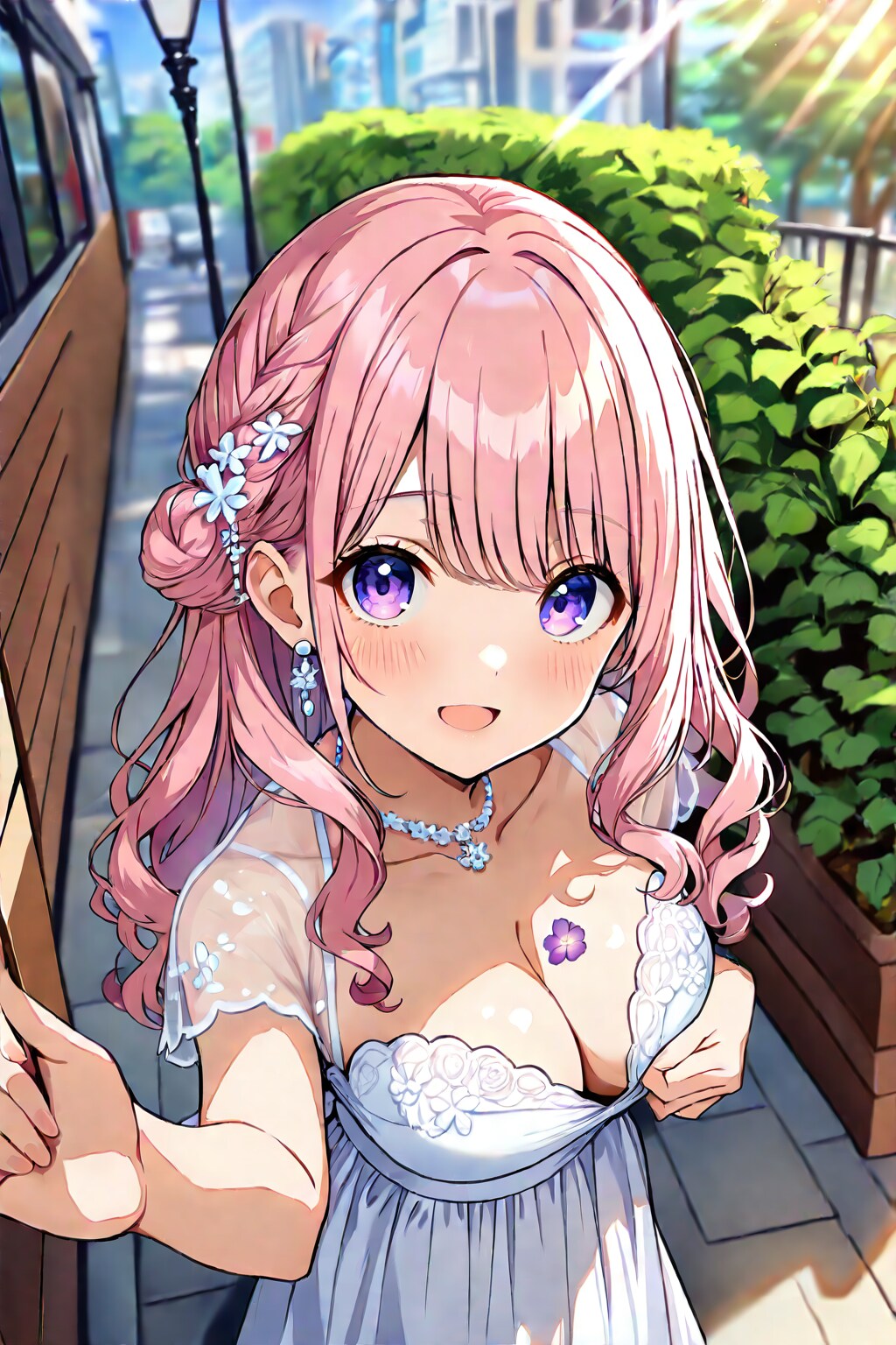 いつもと違う服装で…