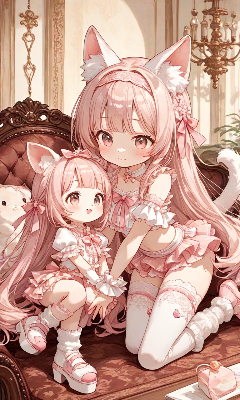 姉妹キャッツ | の人気AIイラスト・グラビア