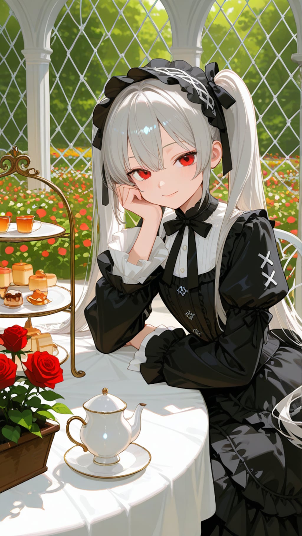 ゴスロリ少女のティザーPV風イラスト