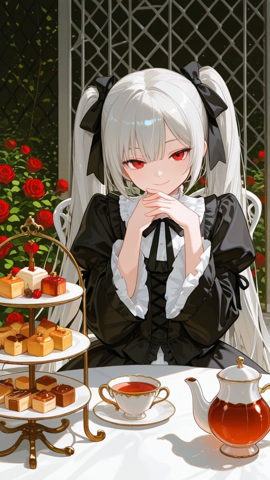 ゴスロリ少女のティザーPV風イラスト