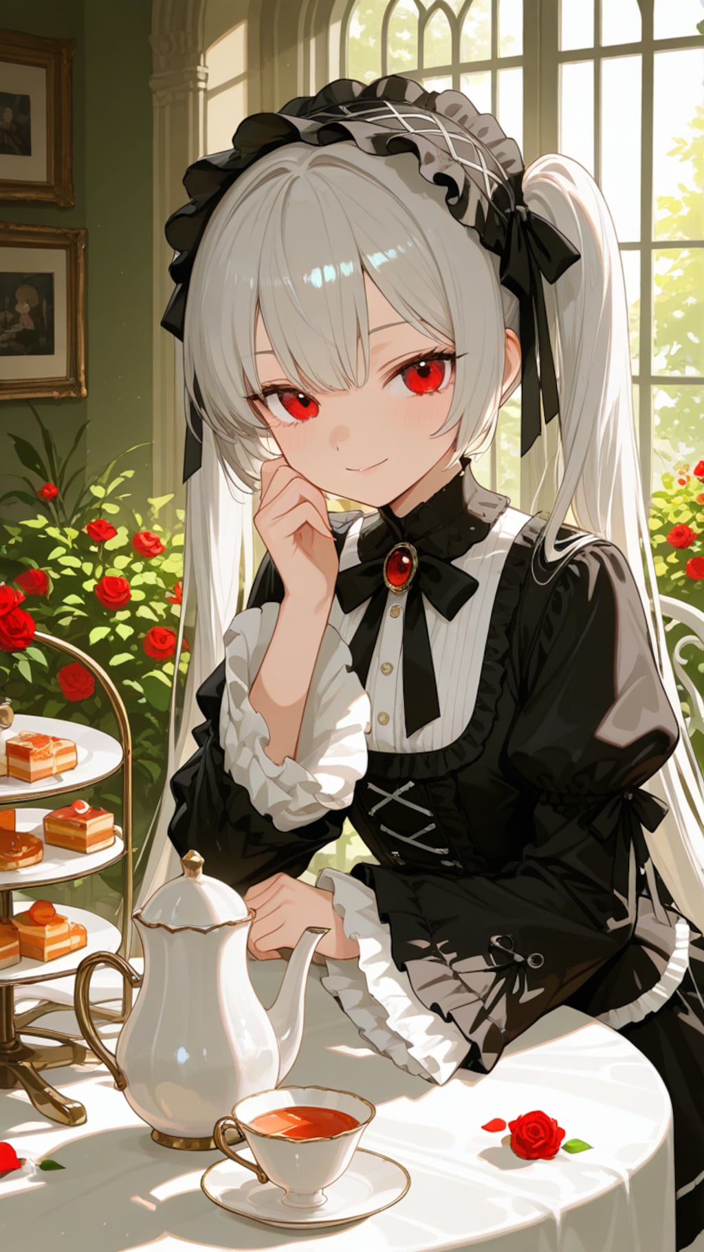 ゴスロリ少女のティザーPV風イラスト