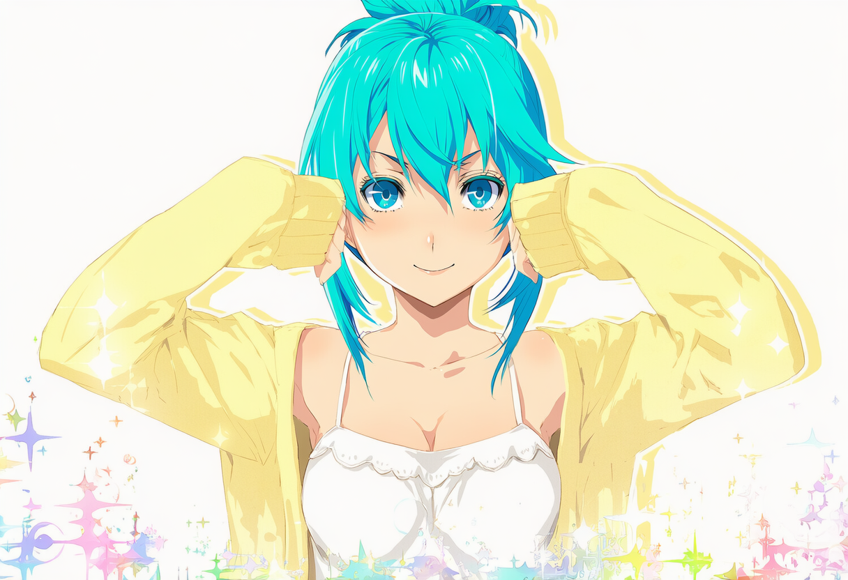 萌え袖ポーズ