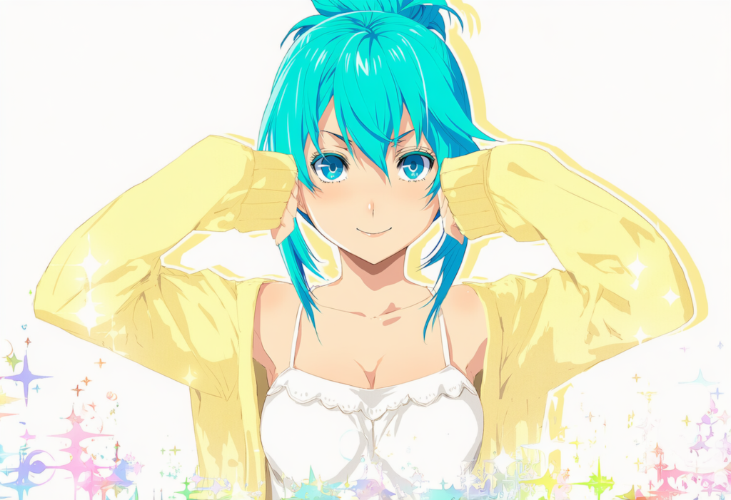 萌え袖ポーズ