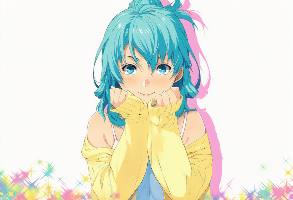 萌え袖ポーズ