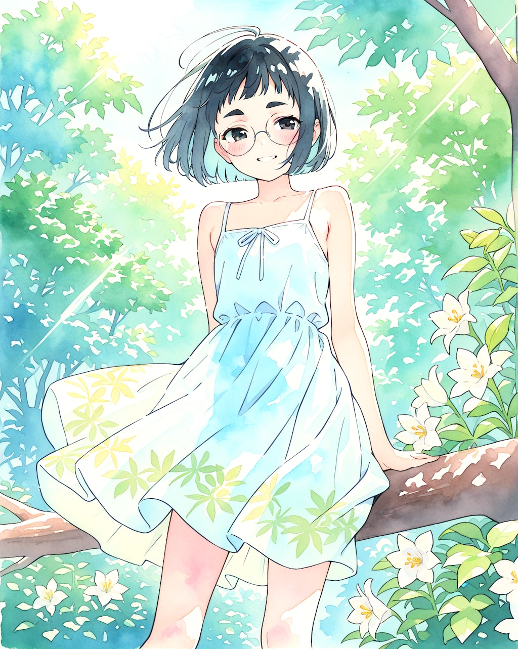 百合とめがねちゃん。