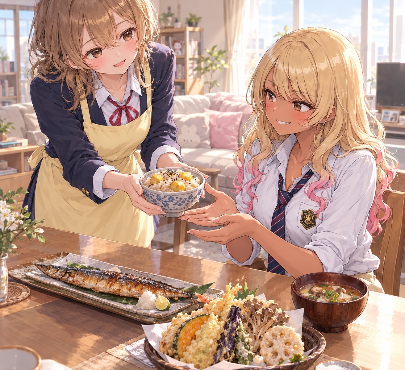 ハイ♪お姉ちゃん 栗ご飯だよ | の人気AIイラスト・グラビア