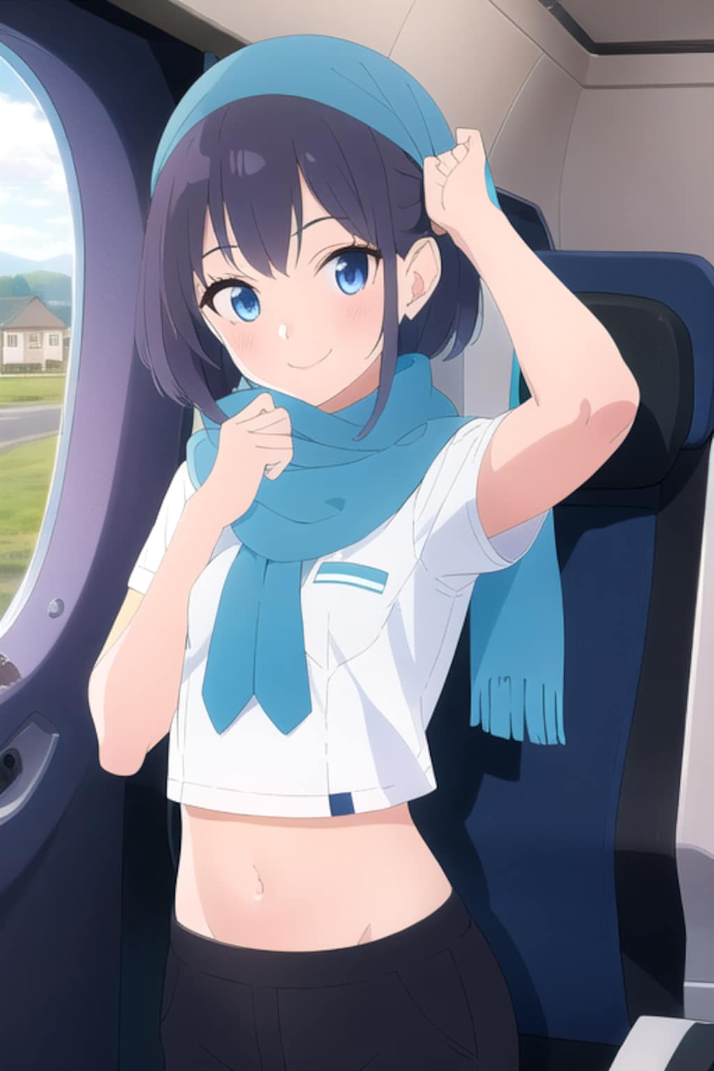 へそ出しエアライン！