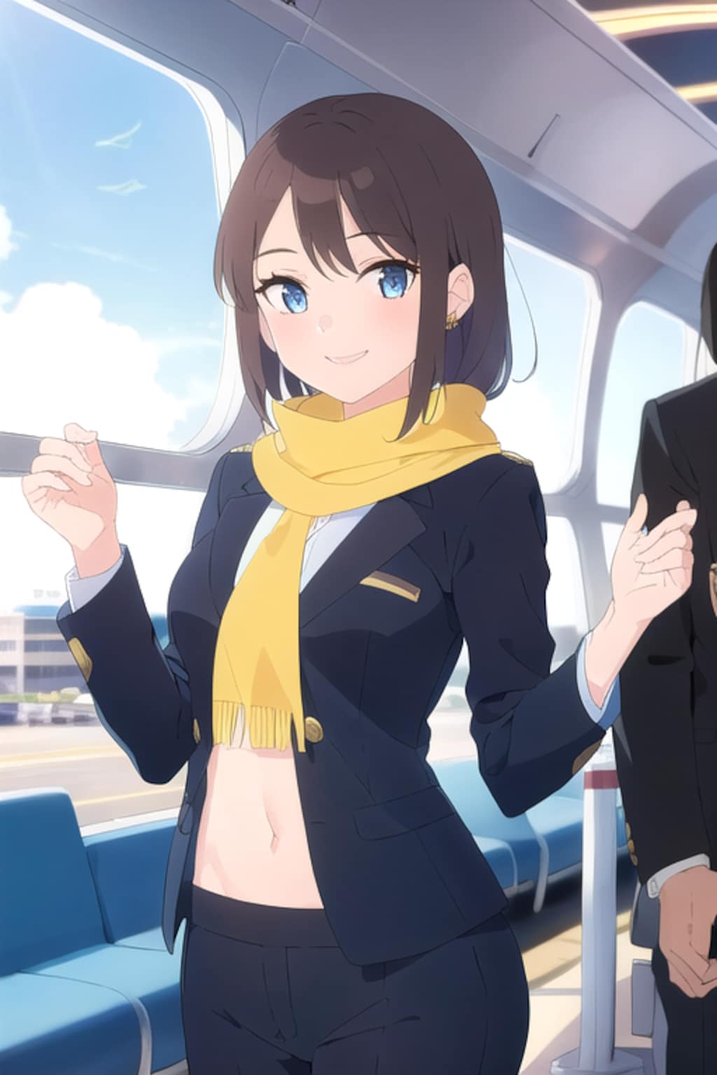 へそ出しエアライン！