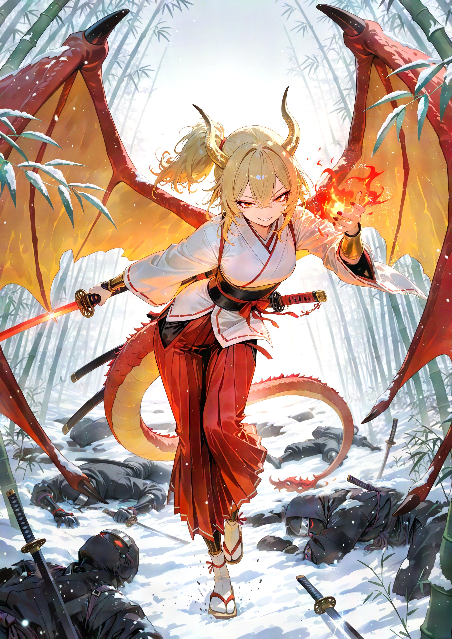 雪中の影狩り | の人気AIイラスト・グラビア