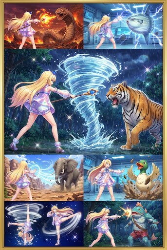 魔界戦記ディスガイア　天使フロン　アクションシーン