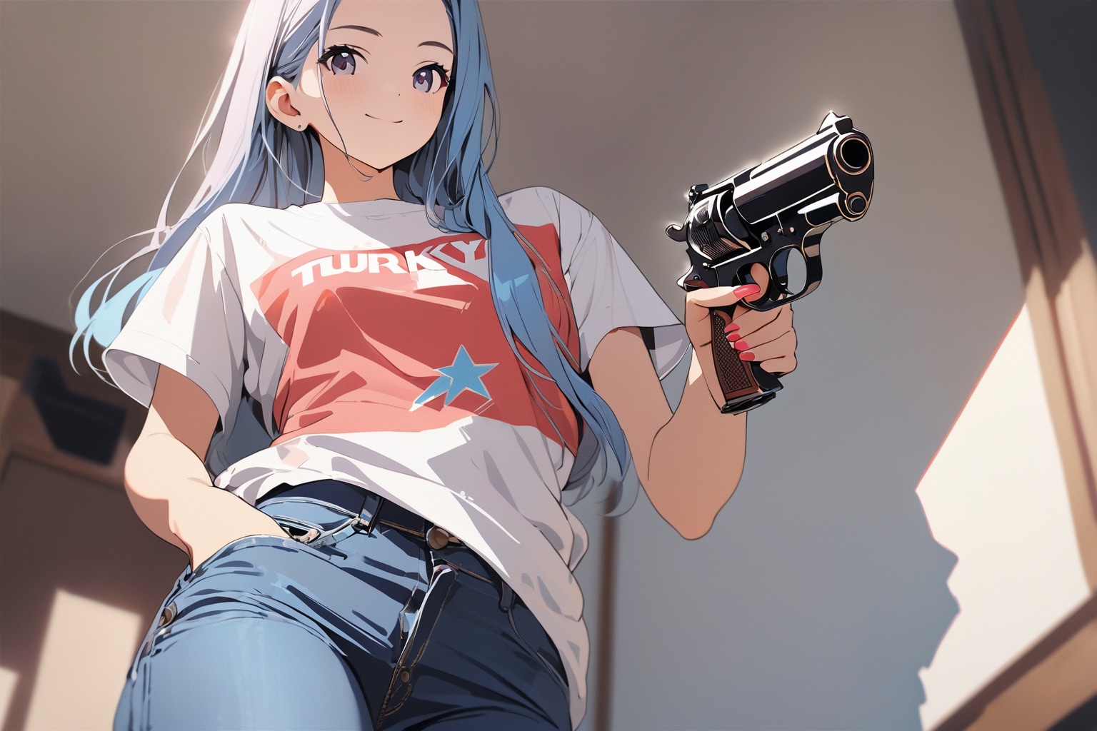 本気出さないと、撃っちゃうよ | の人気AIイラスト・グラビア