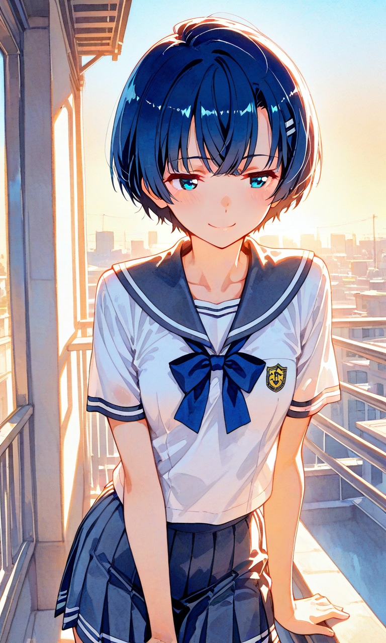 ベランダの柑菜ちゃん | の人気AIイラスト・グラビア
