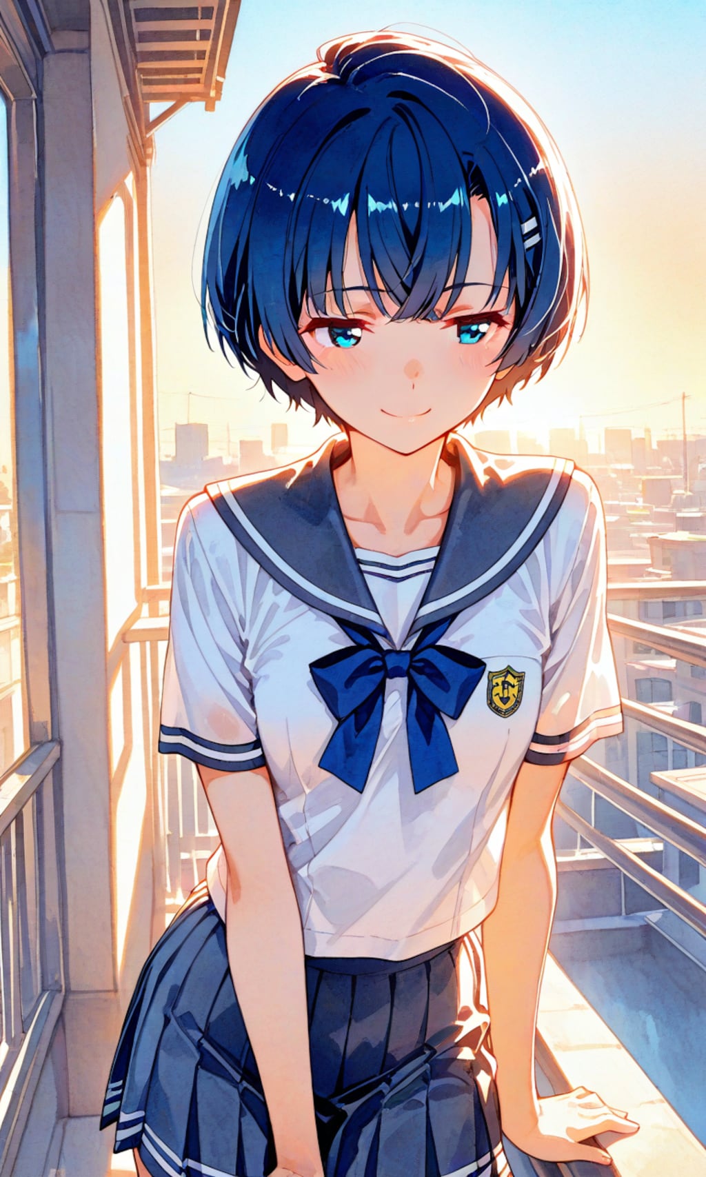 ベランダの柑菜ちゃん